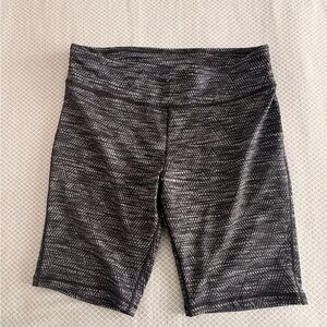 Joe Fresh Black Patterned Bike Shorts
